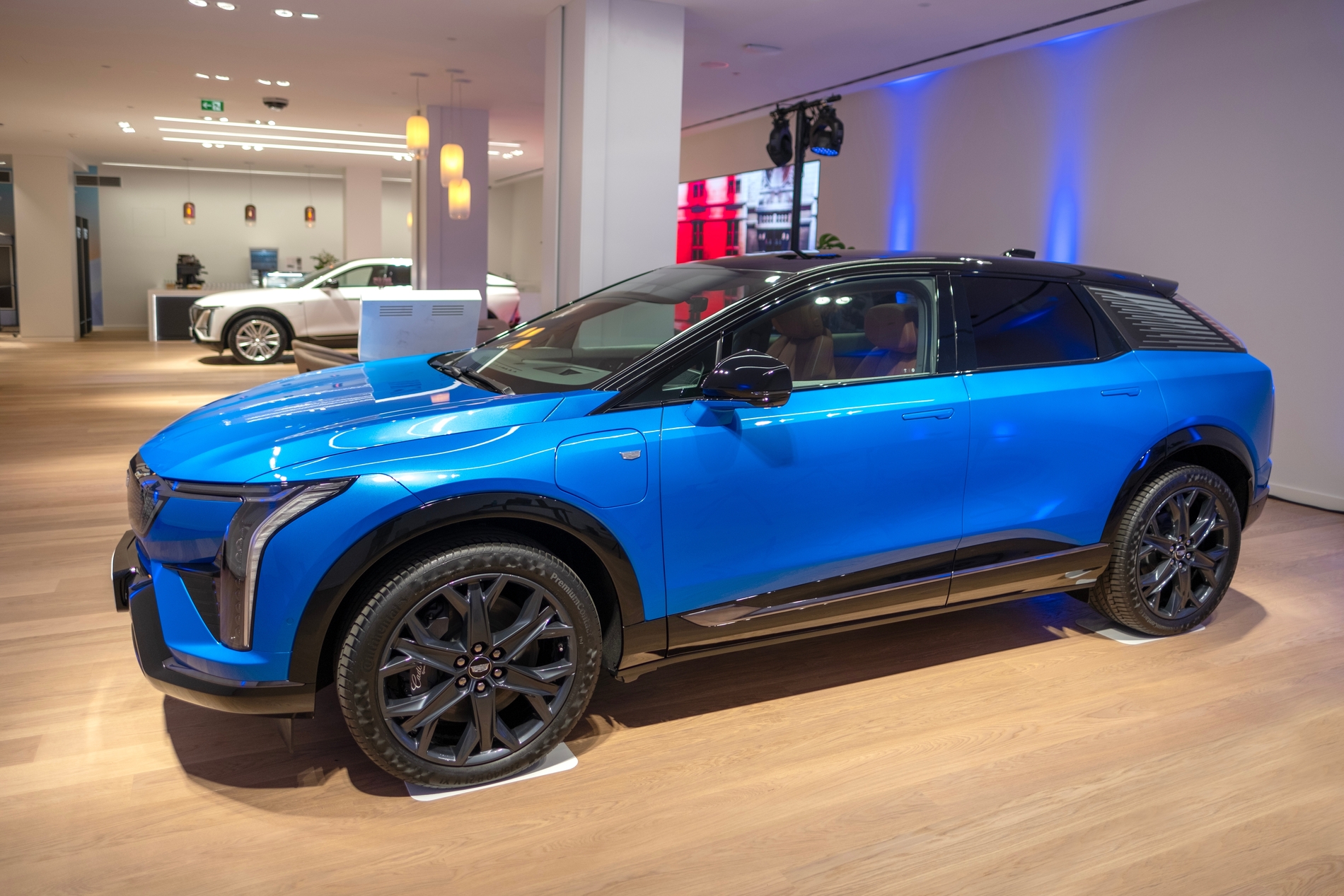 Blue Cadillac Optiq