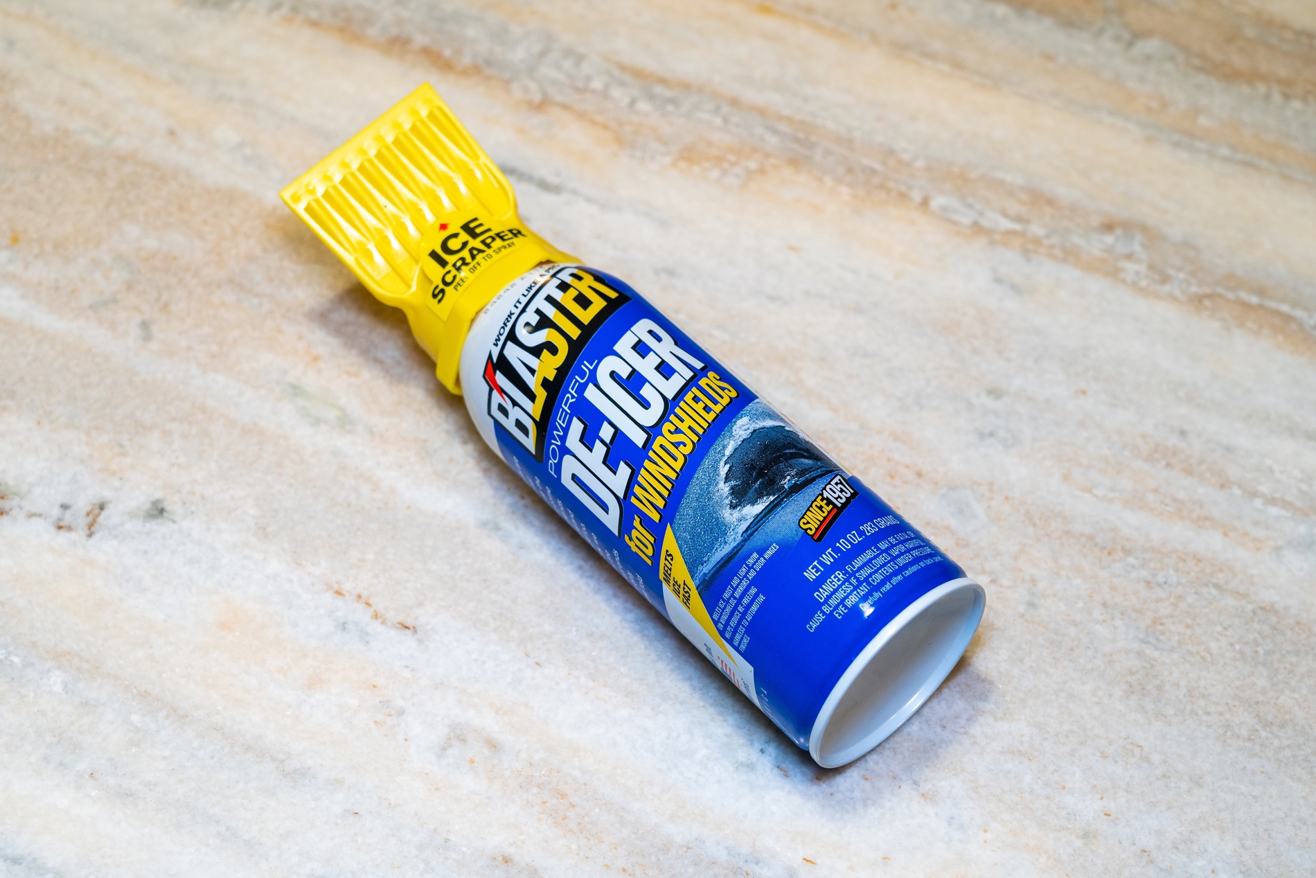 Commercial de-icer sprays