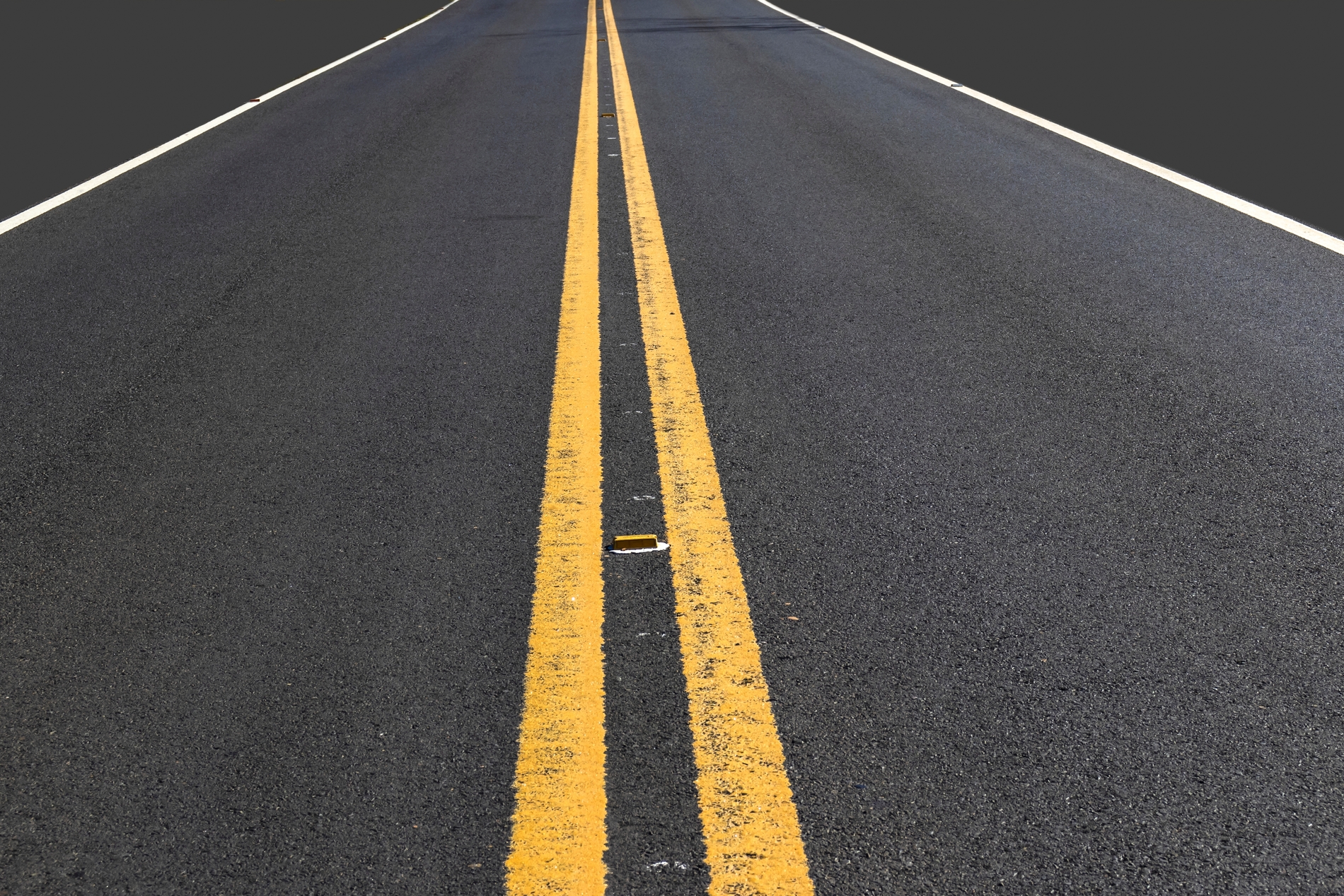 Double solid yellow lines